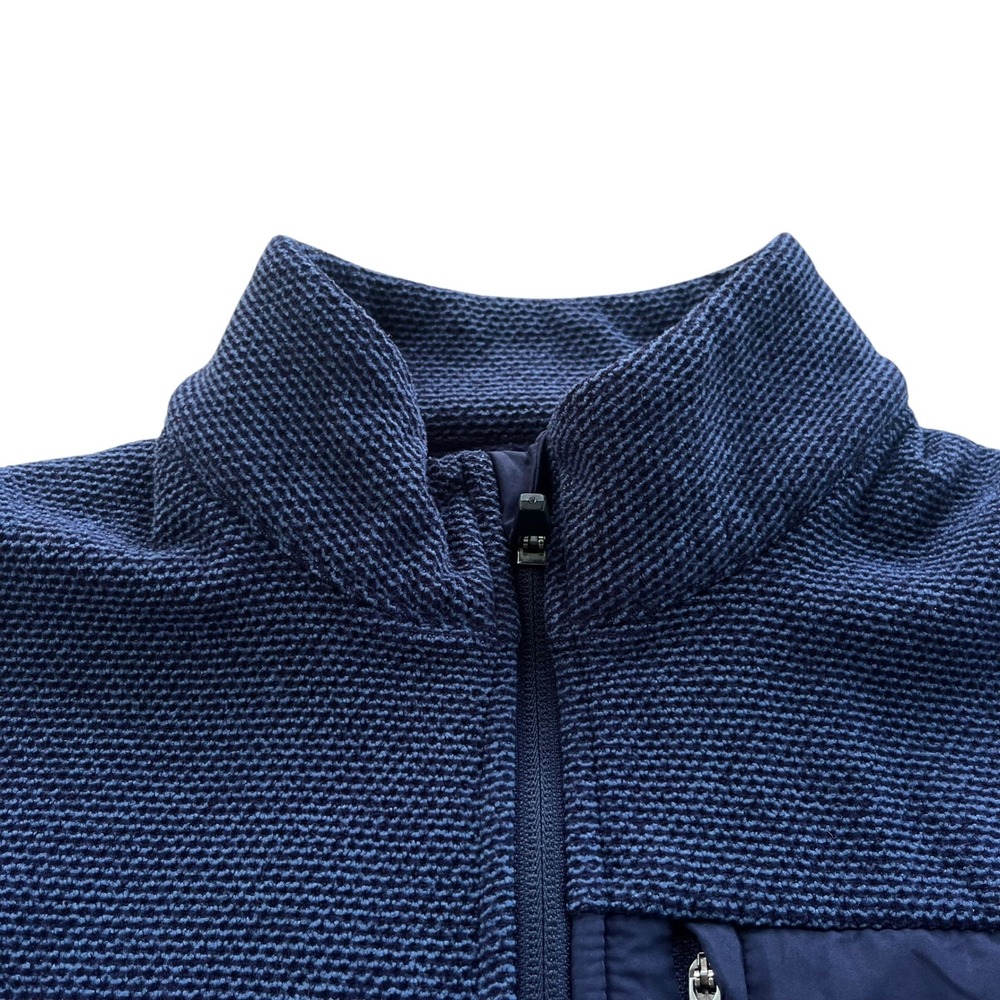 Ben Hogan Performance Men's S Navy Heather Blue Dura Fleece Full Zip Golf Jacket - Picture 7 of 16